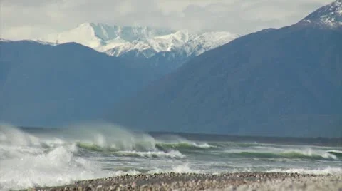 Mountain Lake Stock Footage 12761986