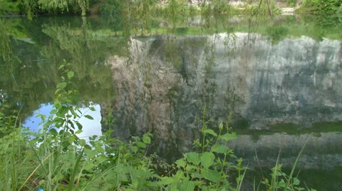 Mountain Lake Stock Footage 30550869