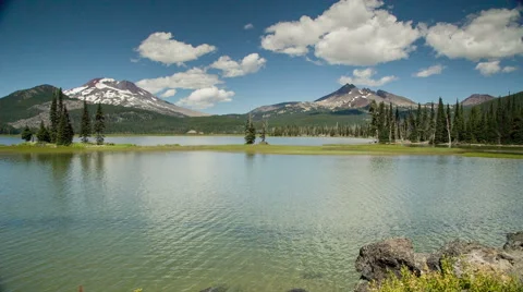 Mountain Lake Stock Footage 44201689