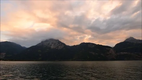 Mountain Lake. Video stock 74183504