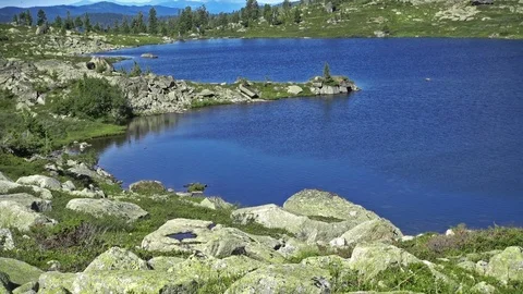 Mountain Lake Stock Footage 83498806