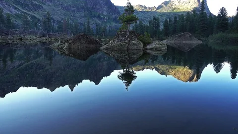 Mountain Lake Stock Footage 87947274