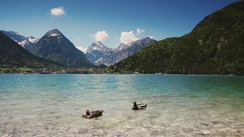 Mountain lake Stock Footage 90360284