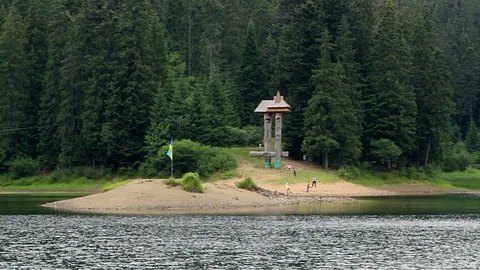 Mountain lake Stock Footage 97715332