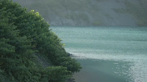 Mountain lake with Stock Footage 117831608