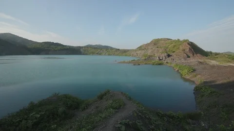 Mountain lake with Stock Footage 117831636