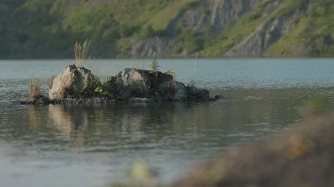 Mountain lake with Stock Footage 117832160