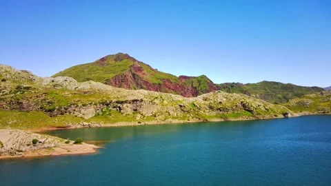 Mountain Lake Stock Footage 137959348