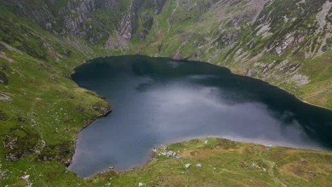 Mountain Lake Stock Footage 157009199