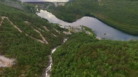 Mountain Lake. Forest. River. Mountains Stock Footage 69759541