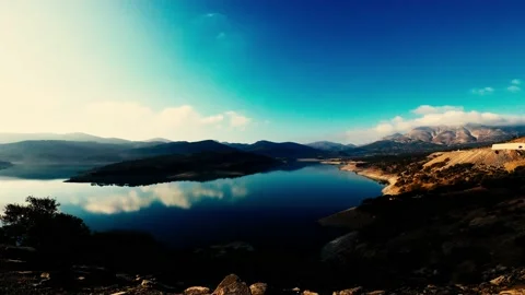 Mountain lake landscape Stock Footage 148514529