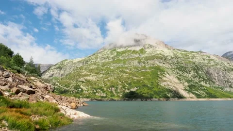 Mountain lake landscape Stock Footage 208092619