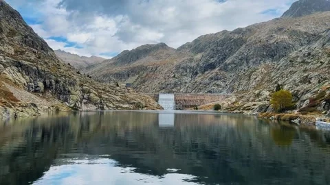 Mountain Lake Landscape Stock Footage 320117286