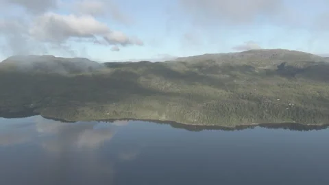 Mountain lake mirror 1 Stock Footage 247050476