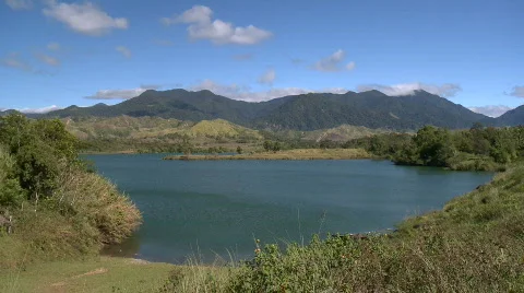 Mountain lake with mountain in the background Stock Footage 603721