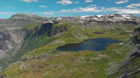 Mountain lake in Norway Video stock 170841560