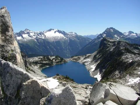 Mountain lake Stock Photos