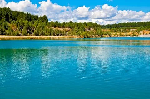 Mountain lake Stock Photos