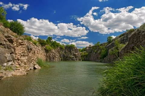 Mountain lake Stock Photos