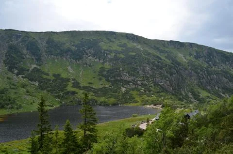 Mountain lake Stock Photos
