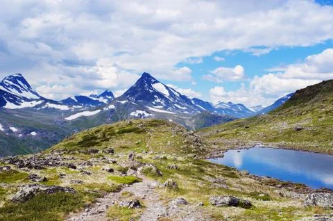 Mountain lake Stock Photos