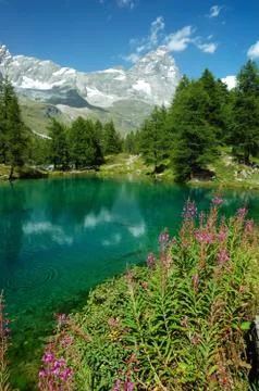 Mountain lake Stock Photos