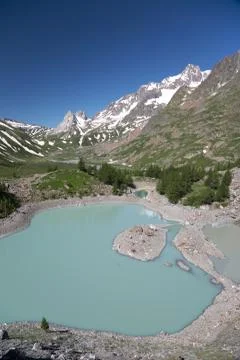 Mountain lake Stock Photos