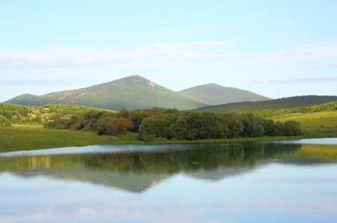 Mountain lake Stock Photos