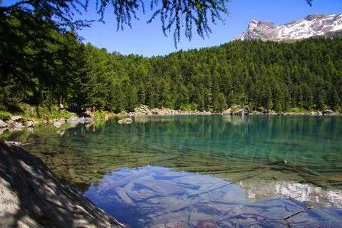 Mountain lake Stock Photos