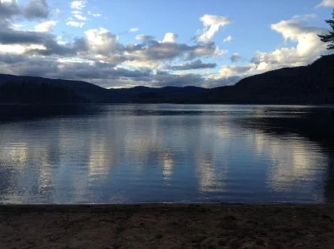 Mountain Lake 스톡 사진