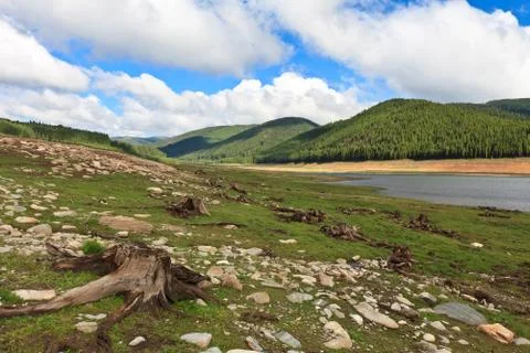 Mountain lake Stock Photos