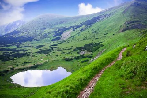 Mountain lake Stock Photos