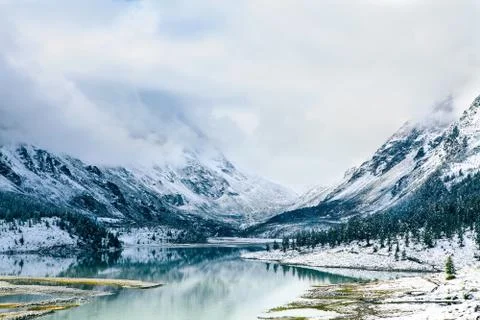 Mountain lake Stock Photos