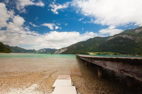 Mountain lake. Stock Photos