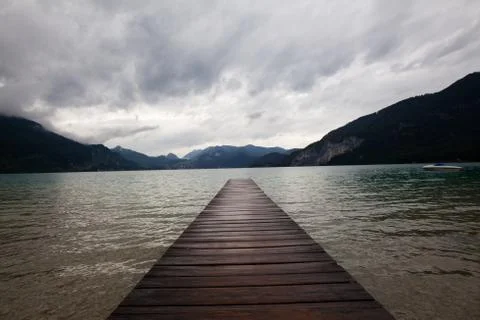 Mountain lake. Stock Photos