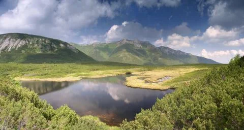 Mountain lake Stock Photos