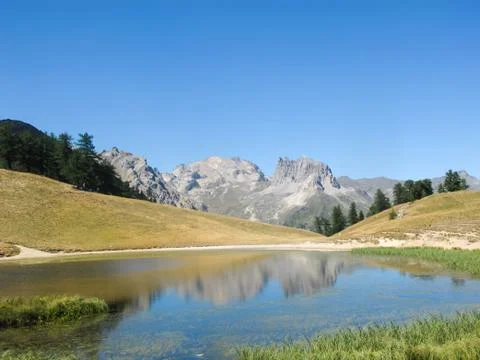 Mountain lake Stock Photos