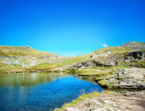 Mountain lake Stock Photos