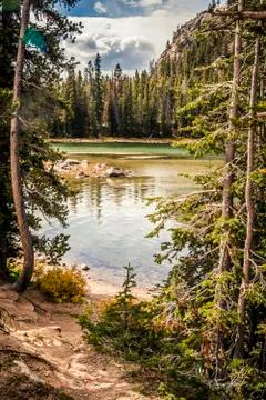 Mountain lake Stock Photos