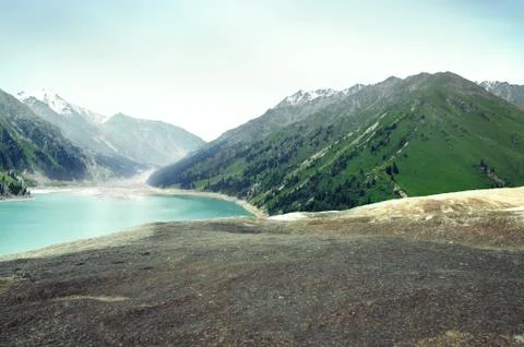 Mountain lake Stock Photos