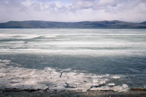 Mountain lake Stock Photos