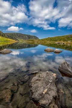 The mountain lake Stock Photos
