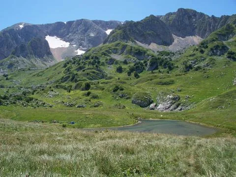 Mountain lake Stockfoto's
