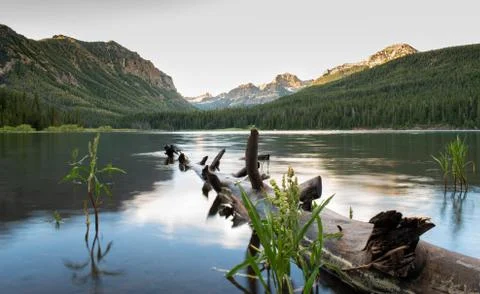 Mountain lake Stock Photos