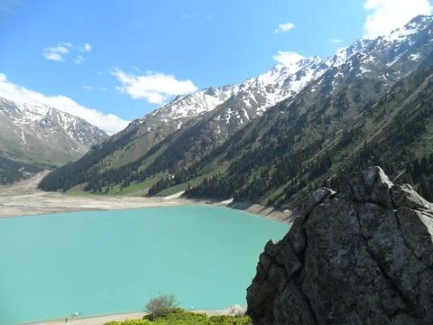 Mountain Lake 스톡 사진