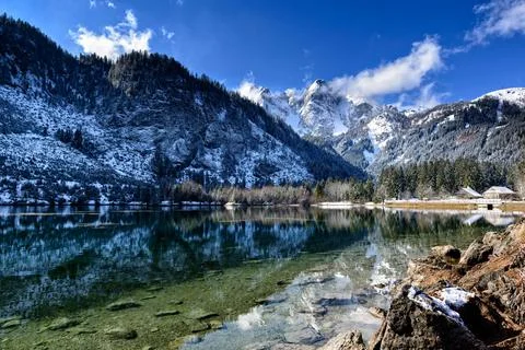 Mountain lake Stock Photos