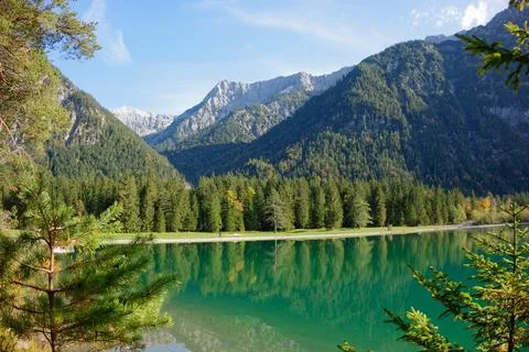 Mountain lake 스톡 사진