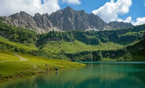 Mountain lake Stock Photos