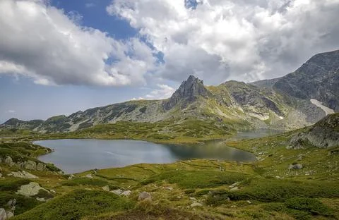 Mountain lake Stock Photos