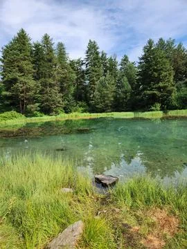 Mountain lake Stock Photos